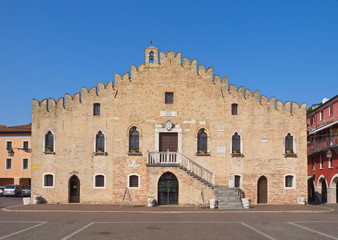 Fototapeta premium Rathaus von Portogruaro / Venetien / Italien