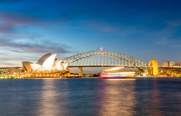 SYDNEY - OCTOBER 23, 2015: Beautiful city panoramic skyline. Syd