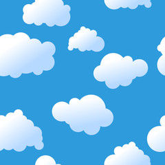 Seamless clouds background