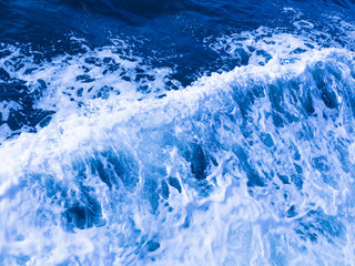 sea wave with foam
