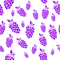 Simple seamless grape background