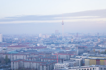 Over the rooftops of Berlin with TV tower