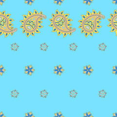 Classic paisley pattern. Decorative ornament.