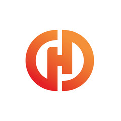 Logo template for alphabet H