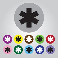 Fototapeta premium medical sign icon