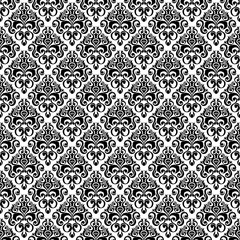 Vector seamless baroque damask luxury background