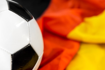 Fußball und Nationalflagge von Deutschland © M.Dörr & M.Frommherz
