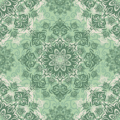 Vector seamless baroque damask luxury background