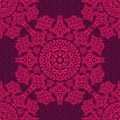 Vector seamless baroque damask luxury background