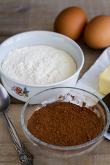 Chocolate cake ingredients