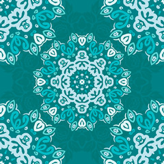 Fototapeta premium Vector seamless baroque damask luxury background