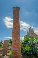 Greco-Roman archaeological site, Tindarys, Sicily.