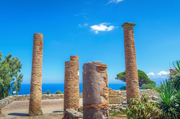 Greco-Roman archaeological site, Tindarys, Sicily.