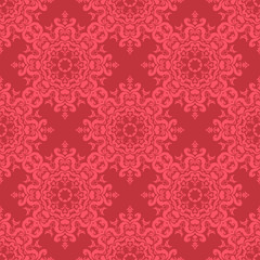 Vector seamless baroque damask luxury background