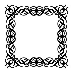 Frame vector set hand drawn icons illustration black and white,