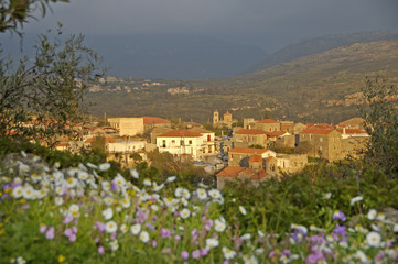 Old traditional village of Vathia at Mani, Greece