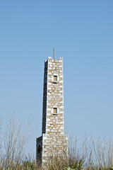 Old bell tower in Mani Greece