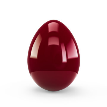 Dark Ren Egg isolated on white background. Clipping path is included. Great use for business related concepts and metaphors.