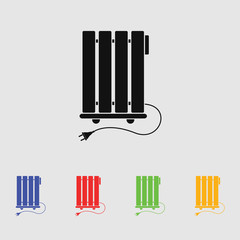Heater vector icon