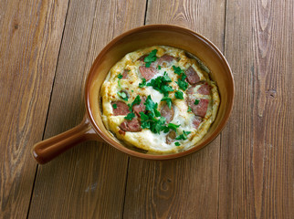 Chorizo And Tomato Omelette