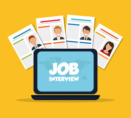 Job interview icon design
