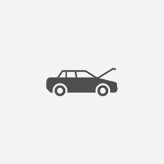 Fototapeta na wymiar car hood icon