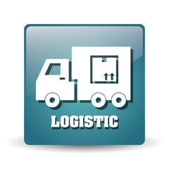 Logistic and truck icon design