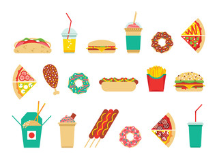 Fast food icons