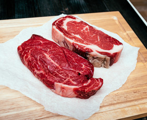 Raw Rib-Eye Steaks - 106048501