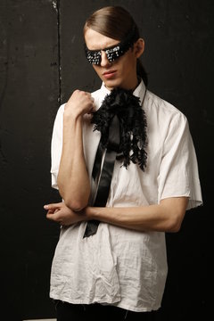 Young man at dramatic image