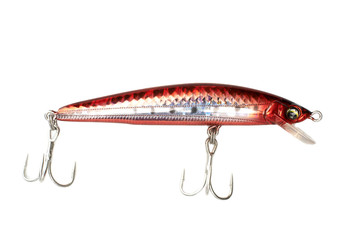 Fishing lure isolated on white background.