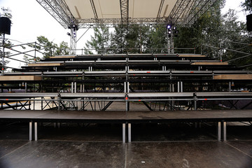 stage equipment for a concert