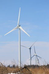 éoliennes Massif Central Haute-Loire France
