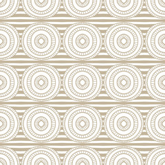 Abstract seamless hand drawn beige pattern.
