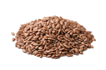 Flax seeds heap