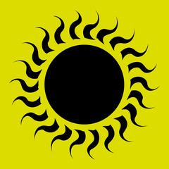 sun icon design 