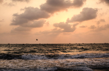 Fototapeta premium sunset in Goa India