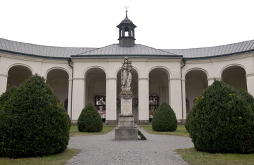 Pilgrimage Church of Virgin Mary from Jan Blazej Santini, village Krtiny, South Moravia region, Czech Republic