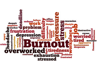 Burnout, word cloud concept 7