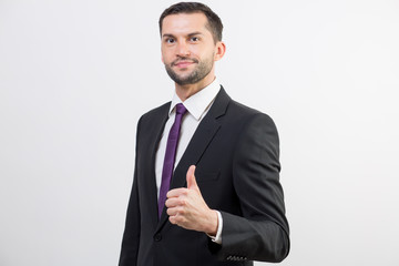 Young businessman in a suit