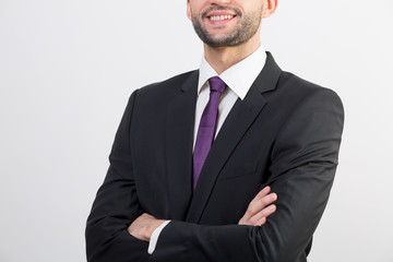 Young businessman in a suit