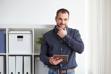 Man in office with tablet computer © Rostislav Sedlacek