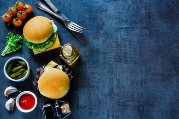 Cheese sandwich with vegetables