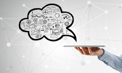 Obraz premium Electronic business concept