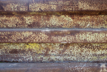 rusty metal covered with cracked paint. Vintage texture background