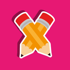 school supplies design 