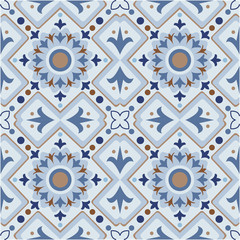 Vector tile seamless pattern background.