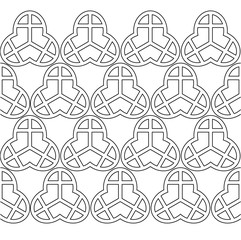 Black and white vector seamless pattern background.