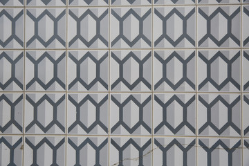Detail of some typical portuguese tiles