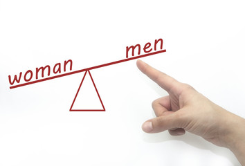 man and woman balance. life style